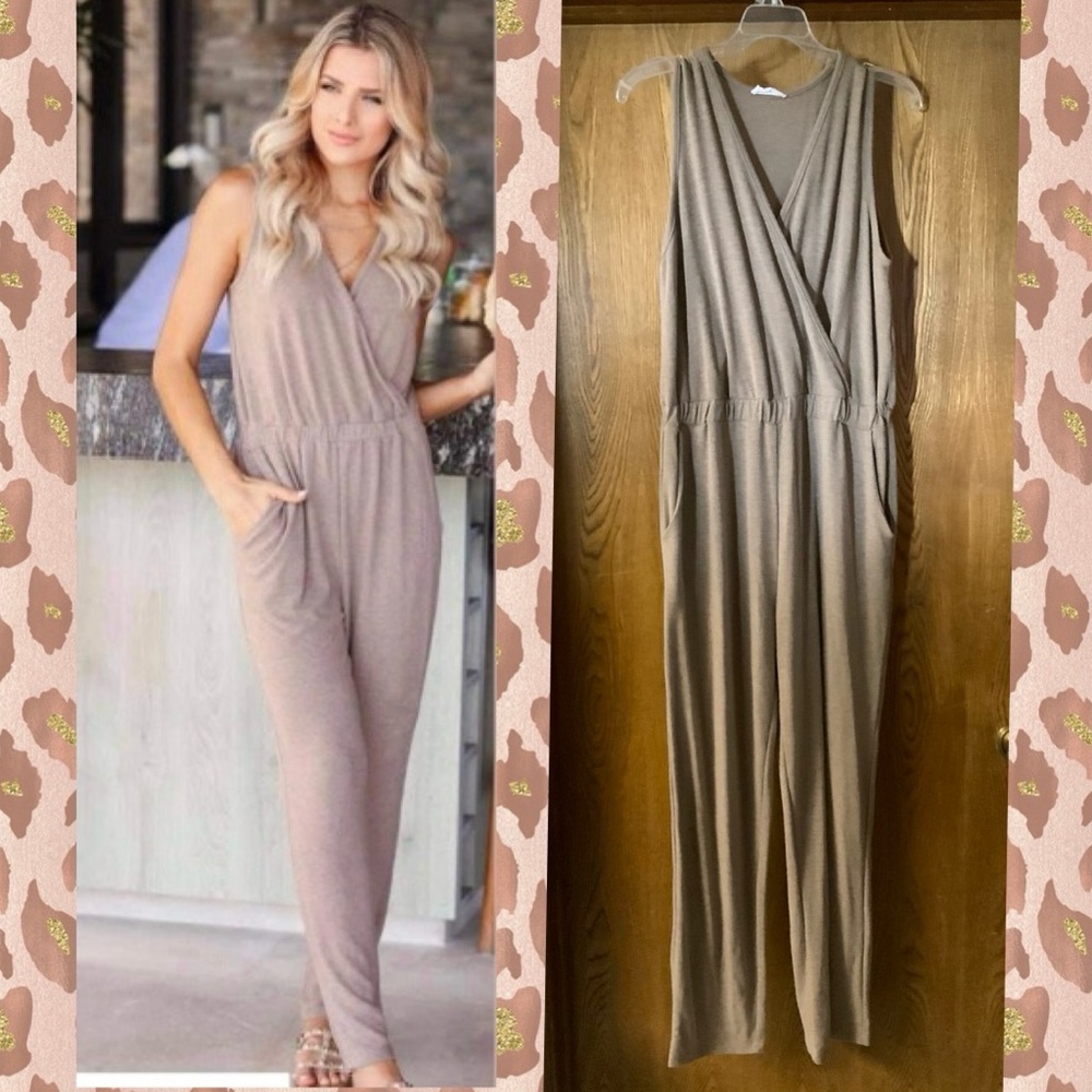 CBRAND Break Free Surplice Jumpsuit
